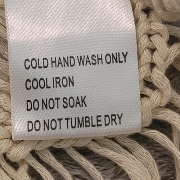 Summer Boho Crochet Mini Skirt Swimsuit Cover Women's Size 8 - Picture 14 of 14